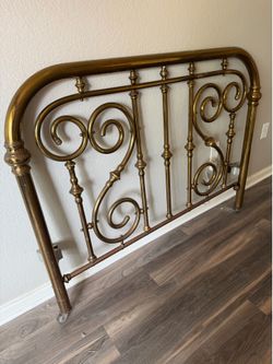 Antique Brass Bed Mid 19th century