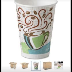 New Dixie perfect touch paper Hot cups 12 oz/ 1000 count.