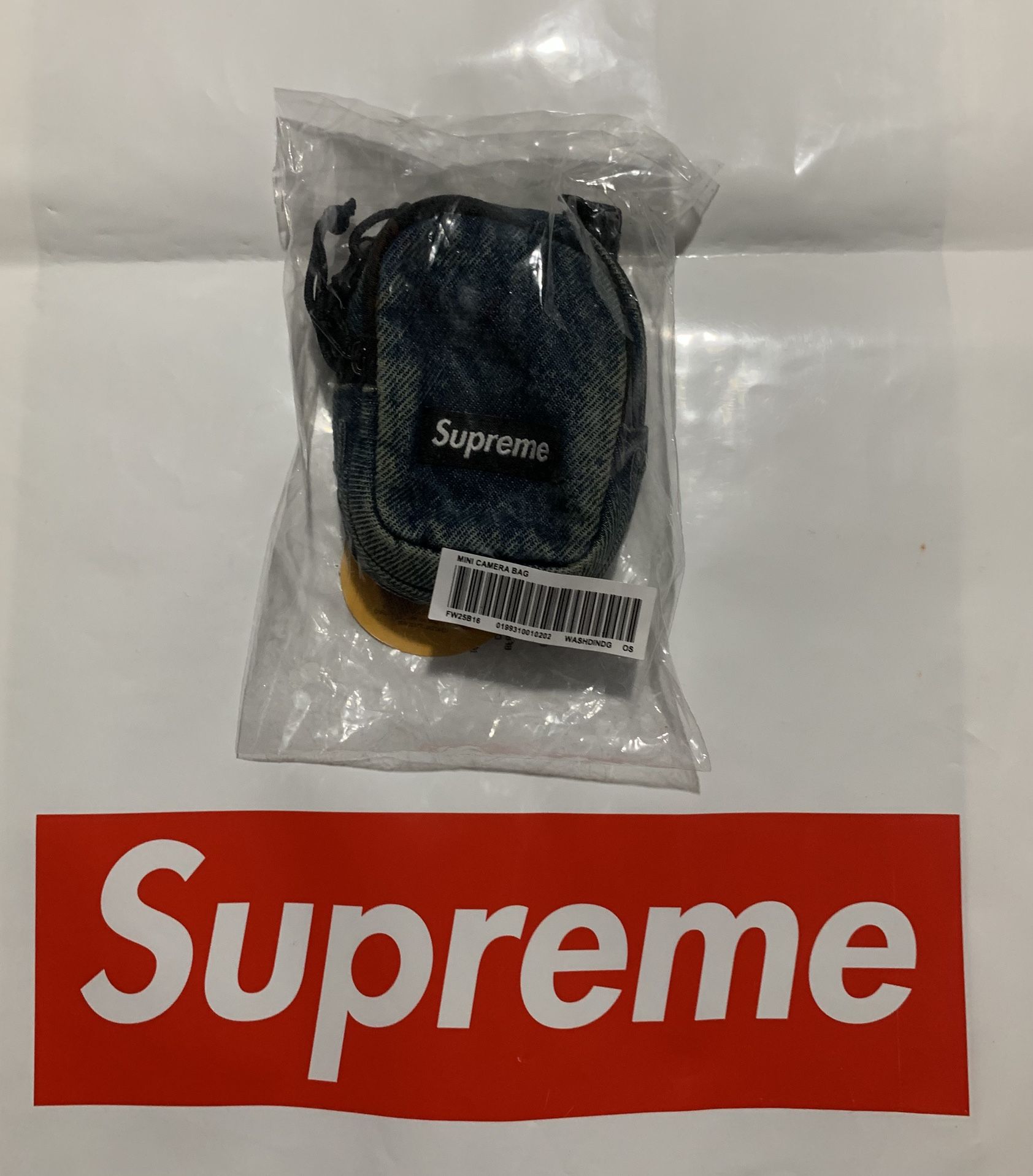 Supreme Denim Mini Utility Bag Washed Indigo Brand New FW25