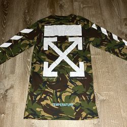 Off-White Camouflage Temperature Long Sleeve- Size Extra Small
