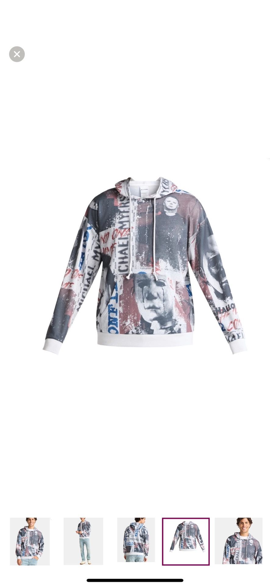 Halloween Michael Myers Graphic Hoodie Sweatshirt