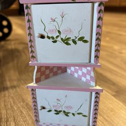 Miniature Dollhouse Corner Hutch