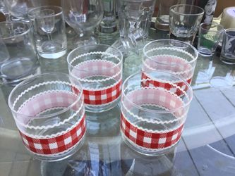 Red & White Glasses