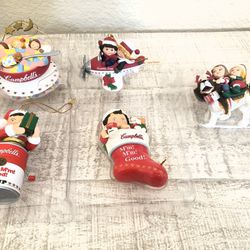 Vintage Campbells Soup Christmas Ornaments