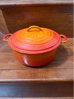 Vintage Mid Century Descoware No. 6 8” Flame Dutch Oven Belgium Read