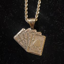 10k Poker Cards Rope Chain