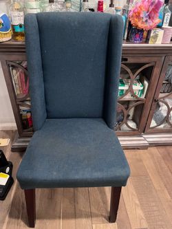 High back dark blue chairs- 2 for $40