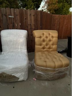 Luxury Gold (prop) Chairs Over Sized