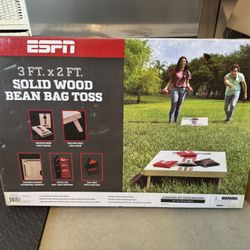 ESPN Solid Wood Bean Bag Toss Cornhole Game