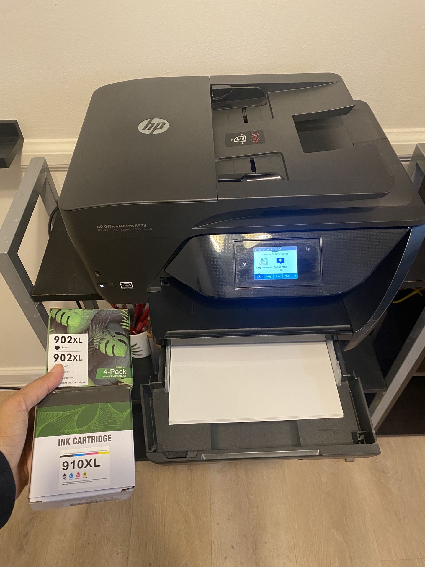 HP All In One Printer Print, Copy, Scan, Fax Machine.