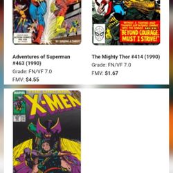 30 DC/MARVEL Comics late 80s/early90s $75