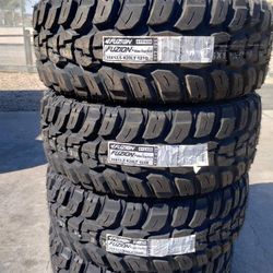 35x12.50R20 MT TIRES NEW Fusion $840×4 Install Mount And Balance 