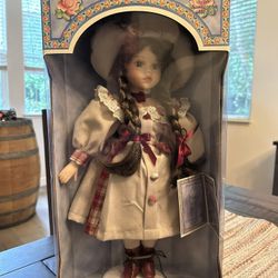 Porcelain Samantha  Doll Limited Edition Never Out Of Box Vintage