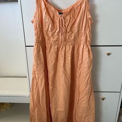 Old Navy peach sleeveless dress XL lined new without tags