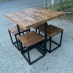 Small Dining Table With Stools