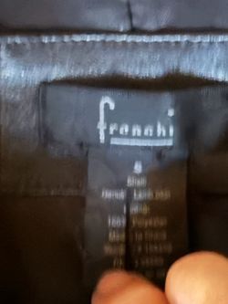 Franchi Black  Leather Jacket