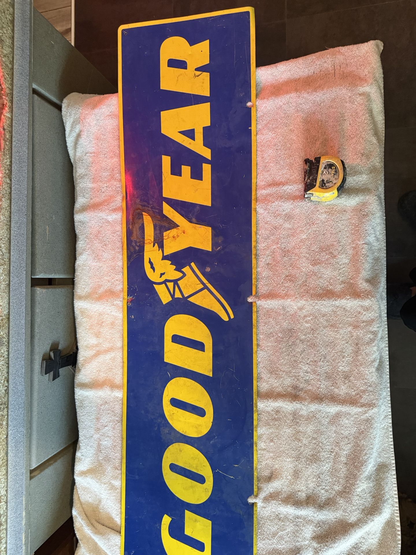 Vintage 4 foot Goodyear tire Sign