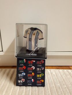 Lionel Messi Argentina Mini Jersey Display Case