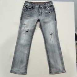 Rock Revival Men's Jeans Sz 38 Gray