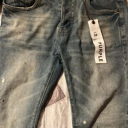 Purple Jeans Size 34