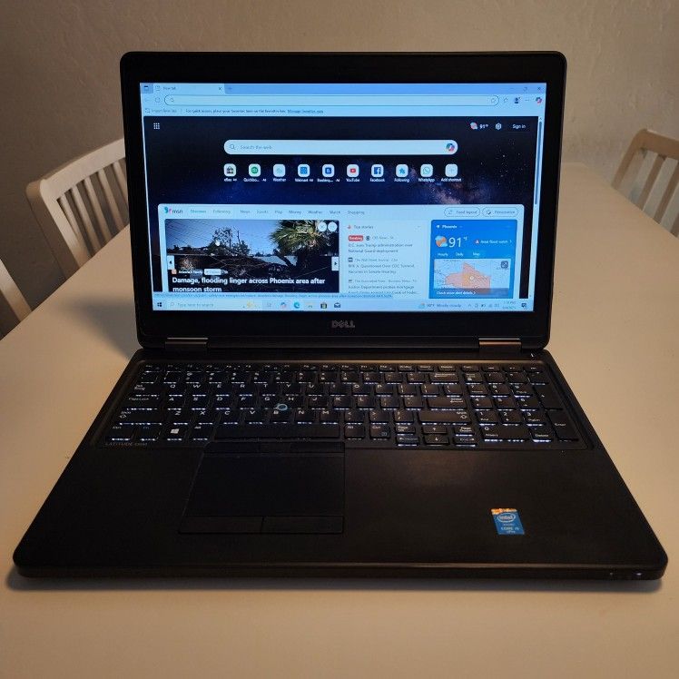 Dell Latitude E5550 15.6-inch laptop
Intel core i5 Dual Core @ 2.30 ghz
8GB Ram
120GB SSD
Windows 10 pro. Microsoft office installed. Nothing wrong
