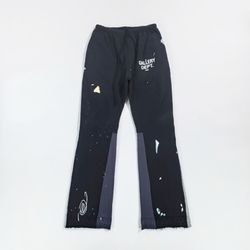 Gallery Dept Lettering Logo Splatter Trousers Mens Black