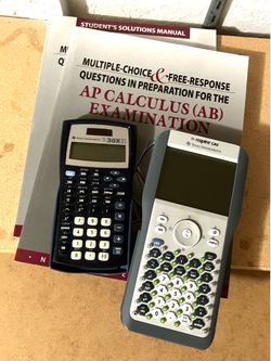 AP Calculus prep books & calculators