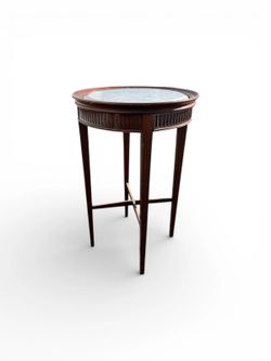 NY: Early 20th Century Neoclassical Marble Top Accent Table
