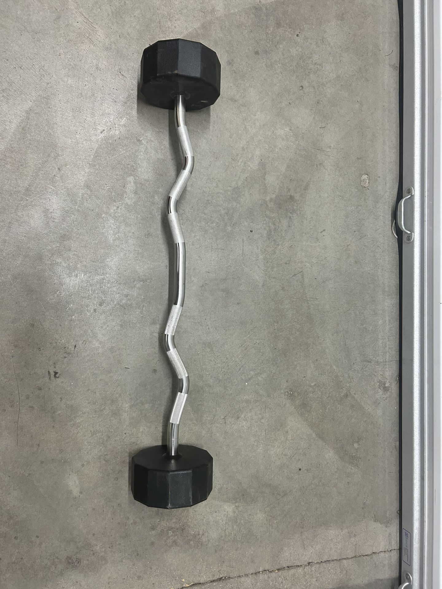 Set Of 2 Iron Grip EZ Curl Bar Barbell Weights
