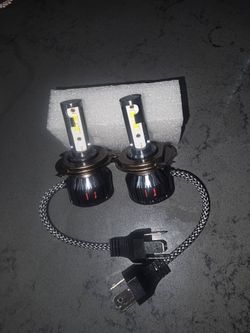 Brighter Clear White H4 Led 6000k With Built In Fan.