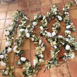 White Flower Garland