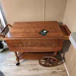 Ethan Allen Vintage Tea/Bar Rolling Cart
