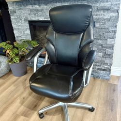 Serta Leather, Black Office Chair