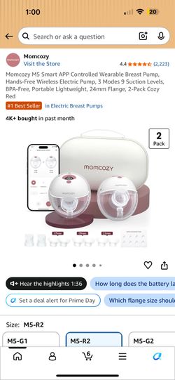 Momcozy wearable breast pump
