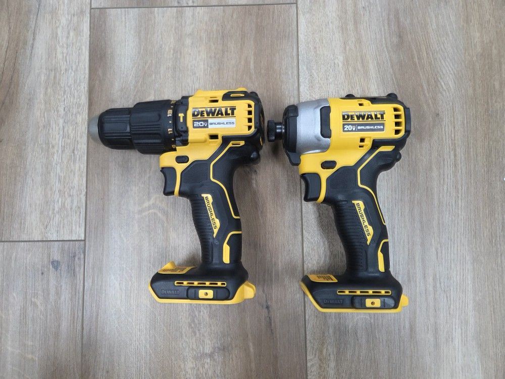 NEW DeWalt 20V Brushless Hammer Drill & Impact Driver Combo TOOLS ONLY
