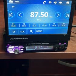 Flip out touchscreen, Bluetooth AM/FM radio USB with camera input