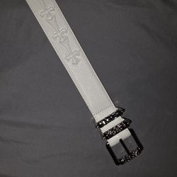 White Chrome Hearts Belt (110cm)