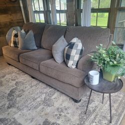 Ashley Furniture brown/grey fabric sofa 