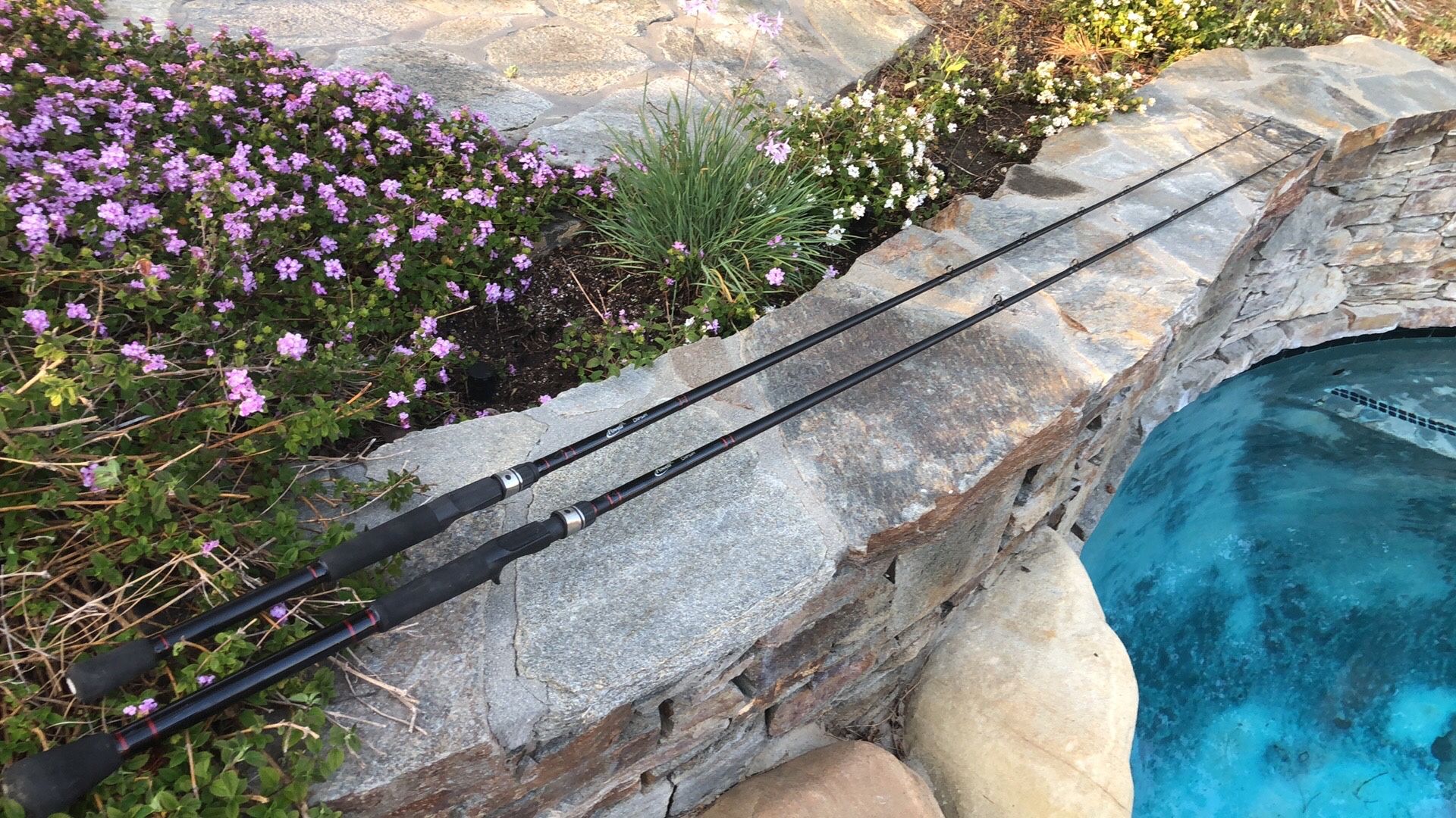 TWO (2) Powell Diesel 7’6” Medium- Heavy Ex- Fast Action 12-25 lb casting Rod