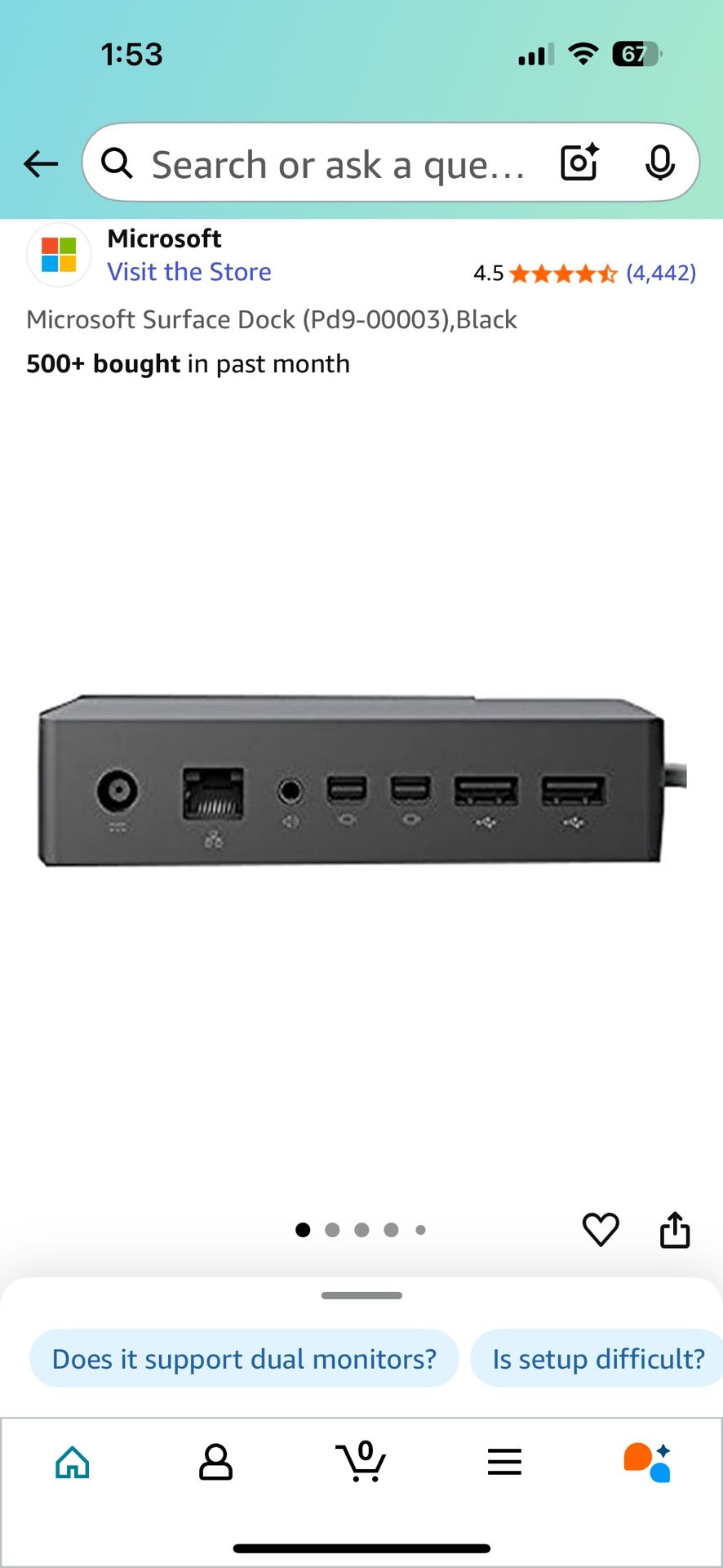 Microsoft Surface Dock (Pd9-00003)