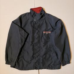 90s vintage Hard Rock Cafe navy miami windbreaker jacket