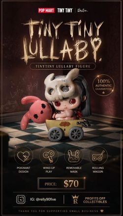 Popmart TINYTINY LULLABY FIGURE. 100% authentic guaranteed