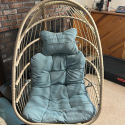 Egg Shape Swing For Indoor Outdoor With Stand 