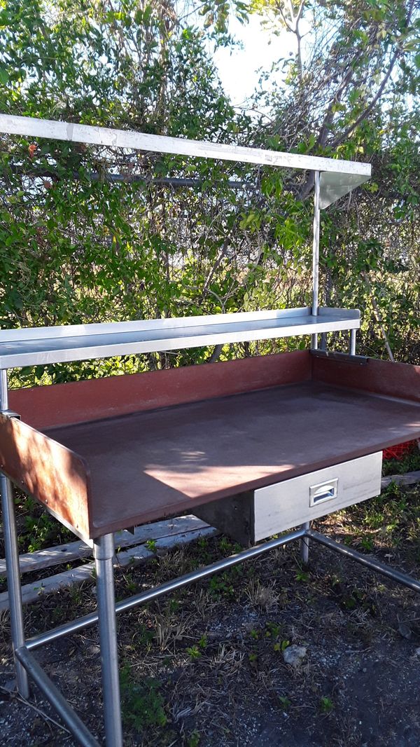 Stainless Steel Prep Table Fish Cleaning For Sale In Fort Lauderdale Fl Offerup