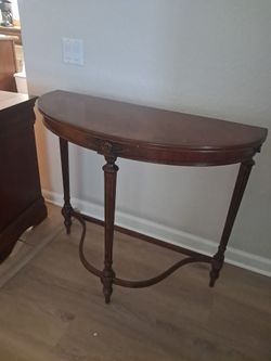 brown entry table