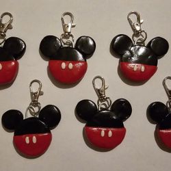 Mickey and Minnie Mouse Keychains