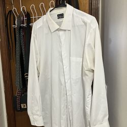 Van Heusen White Dress Shirt 18 1/2 By 34/35