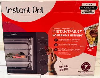 Instant Pot 4-Slice Air Fryer Toaster Oven - Black