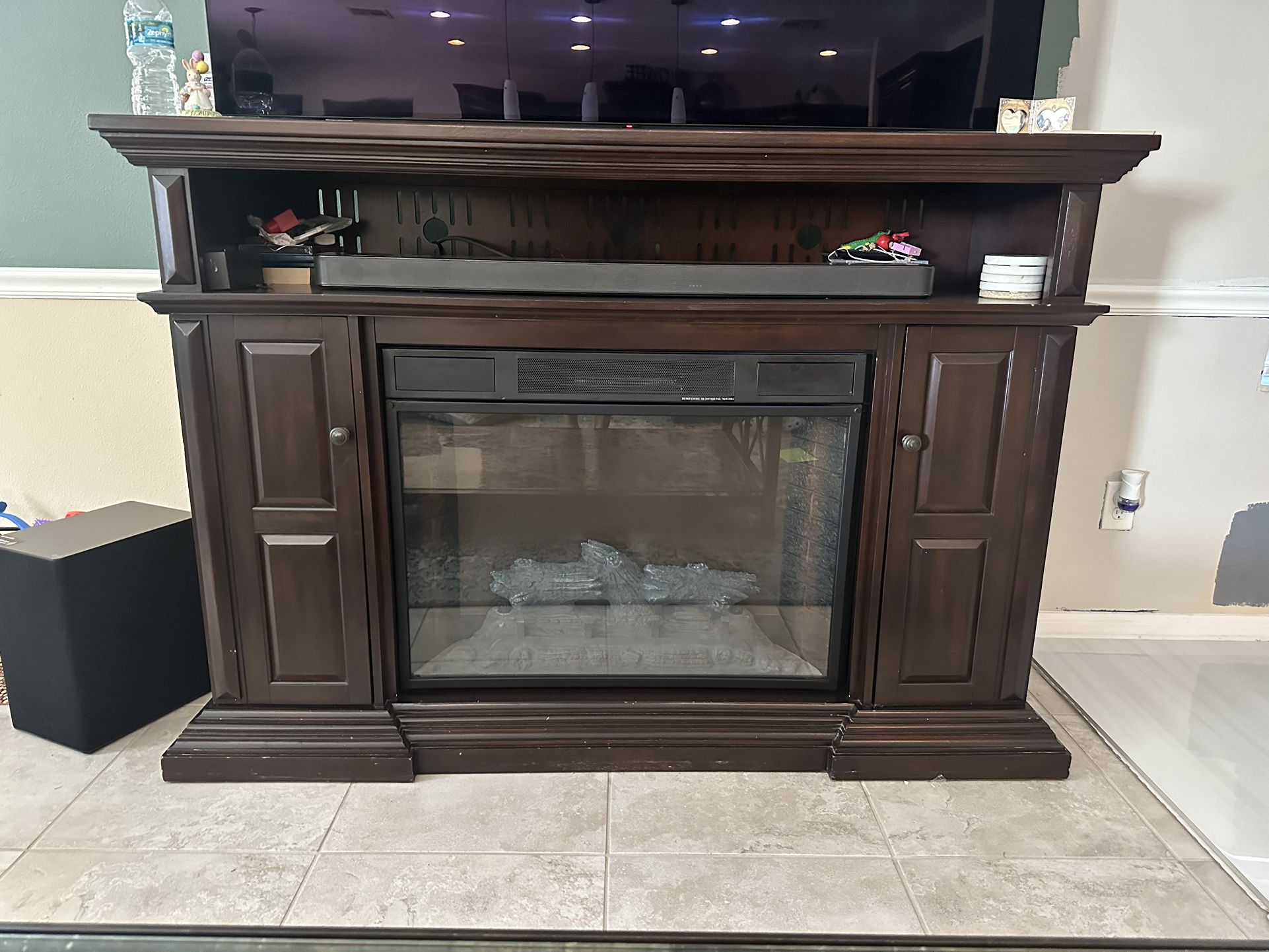 Fireplace TV Stand 