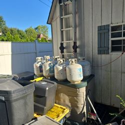 Empty Propane Tanks. 15 Each